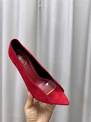 Kitlife Valentino Garavani Open-toe Révélé Suede Pumps 105mm Red - 6