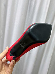 Kitlife Valentino Garavani Open-toe Révélé Suede Pumps 105mm Red - 5