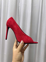 Kitlife Valentino Garavani Open-toe Révélé Suede Pumps 105mm Red - 4