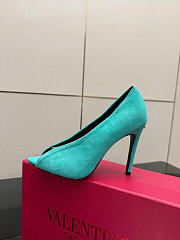Kitlife Valentino Garavani Open-toe Révélé Suede Pumps 105mm Blue - 3