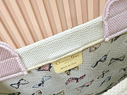 Kitlife Dior Dioriviera Medium Dior Book Tote with Strap Latte Multicolor 36x27x16cm - 2