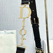 Kitlife Dior Large Diorly Bag Black Flat Cannage Calfskin M1412 31.5x25x8cm - 5