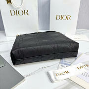 Kitlife Dior Large Diorly Bag Black Flat Cannage Calfskin M1412 31.5x25x8cm - 3