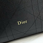 Kitlife Dior Large Diorly Bag Black Flat Cannage Calfskin M1412 31.5x25x8cm - 2