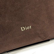 Kitlife Dior Large Diorly Bag Dark Brown Suede Cannage Calfskin M1412 31.5x25x8cm - 2