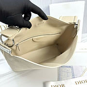 Kitlife Dior Large Diorly Bag Cream Suede Cannage Calfskin M1412 31.5x25x8cm - 6