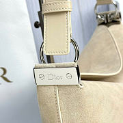 Kitlife Dior Large Diorly Bag Cream Suede Cannage Calfskin M1412 31.5x25x8cm - 3