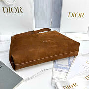 Kitlife Dior Large Diorly Bag Brown Suede Cannage Calfskin M1412 31.5x25x8cm - 4