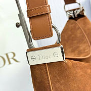Kitlife Dior Large Diorly Bag Brown Suede Cannage Calfskin M1412 31.5x25x8cm - 3