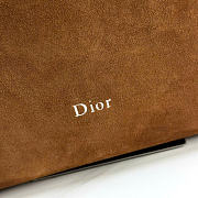 Kitlife Dior Large Diorly Bag Brown Suede Cannage Calfskin M1412 31.5x25x8cm - 2