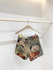 Kitlife Acne Studios New Arrival: Bear Print Denim Shorts - 6