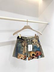 Kitlife Acne Studios New Arrival: Bear Print Denim Shorts - 4