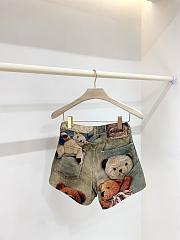 Kitlife Acne Studios New Arrival: Bear Print Denim Shorts - 3