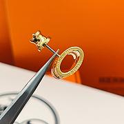 Kitlife Hermes White H Enamel Stud Earrings In Gold / Rose Gold / Silver - 6