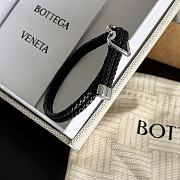 Kitlife Bottega Veneta Woven Black Leather Bracelet 23cm - 4