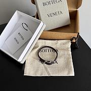 Kitlife Bottega Veneta Woven Dark Brown Leather Bracelet 23cm - 1