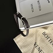 Kitlife Bottega Veneta Woven Dark Brown Leather Bracelet 23cm - 3