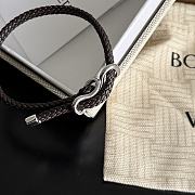 Kitlife Bottega Veneta Woven Dark Brown Leather Bracelet 23cm - 6