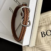 Kitlife Bottega Veneta Woven Brown Leather Bracelet 23cm - 6