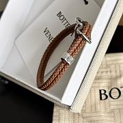 Kitlife Bottega Veneta Woven Brown Leather Bracelet 23cm - 2