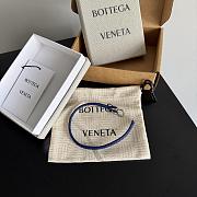 Kitlife Bottega Veneta Woven Blue Leather Bracelet 23cm - 5