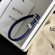 Kitlife Bottega Veneta Woven Blue Leather Bracelet 23cm - 4