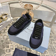 Kitlife Prada Collapse Re-Nylon and Suede Sneakers Dark Blue  - 2