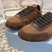 Kitlife Prada Collapse Re-Nylon and Suede Sneakers Brown - 3