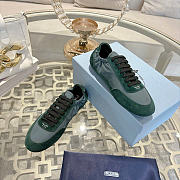 Kitlife Prada Collapse Re-Nylon and Suede Sneakers Green - 1