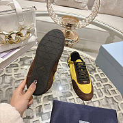 Kitlife Prada Collapse Re-Nylon and Suede Sneakers Yellow & Brown - 4