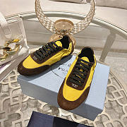 Kitlife Prada Collapse Re-Nylon and Suede Sneakers Yellow & Brown - 3