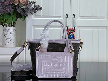 Kitlife Louis Vuitton Neverfull Inside Out BB Purple M25656 26.5x16.5x11cm