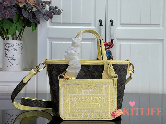 Kitlife Louis Vuitton Neverfull Inside Out BB Yellow M25656 26.5x16.5x11cm - 1