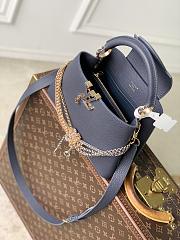 Kitlife Louis Vuitton Capucines BB Bag Blue Navy M28203 27x19x9cm - 5