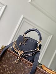 Kitlife Louis Vuitton Capucines Mini Bag Blue Navy M28203 21x14x8cm  - 1