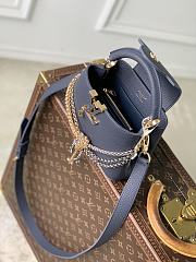 Kitlife Louis Vuitton Capucines Mini Bag Blue Navy M28203 21x14x8cm  - 2