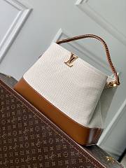 Kitlife Louis Vuitton Capucines Weekender Large Bag Beige & Brown M28439 43.5x15.5x16cm - 1