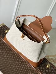Kitlife Louis Vuitton Capucines Weekender Large Bag Beige & Brown M28439 43.5x15.5x16cm - 5
