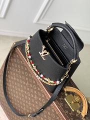 Kitlife Louis Vuitton Capucines East West Small Bag Black M29443 29x18x9cm - 2