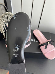 Kitlife Chanel Bow-tie Mesh Mules Pink - 6