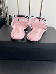 Kitlife Chanel Bow-tie Mesh Mules Pink - 5