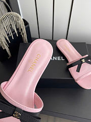 Kitlife Chanel Bow-tie Mesh Mules Pink - 3