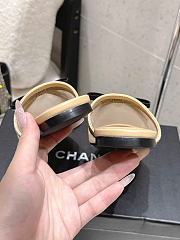 Kitlife Chanel Bow-tie Mesh Mules Beige - 6
