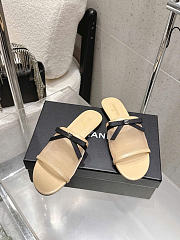 Kitlife Chanel Bow-tie Mesh Mules Beige - 4