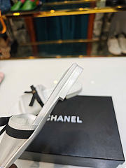 Kitlife Chanel Bow-tie Mesh Mules White - 3
