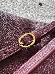 Kitlife Chanel Maxi Flap Bag Burgundy Gold Hardware AS6231 32x19x10cm - 4