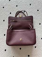 Kitlife Chanel Maxi Flap Bag Burgundy Gold Hardware AS6231 32x19x10cm - 2