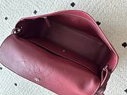 Kitlife Chanel Maxi Flap Bag Burgundy Silver Hardware AS6231 32x19x10cm - 2