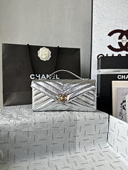 Kitlife Chanel 26X Envelope Bag Silver AS6044 10x26x5cm - 1