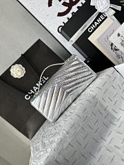 Kitlife Chanel 26X Envelope Bag Silver AS6044 10x26x5cm - 4